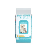 Sweet Carefor Pets Wipes for Dogs & Cats, Grooming Pet Wipes for Paws, Body, Noses and Butt, 6 Pack Pouches, Total 600 Count JF3003x6